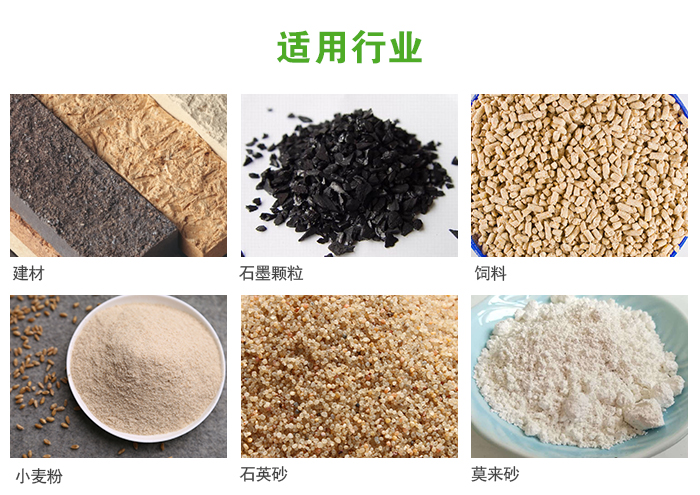 高頻振動篩主要用于化工，建材，石墨顆粒，飼料，小麥粉，石英砂，豆?jié){，果汁等各種物料的干法、濕法篩分、分級、脫水，過濾。